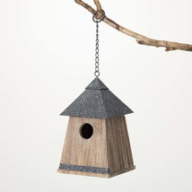 11&quot;H Sullivans Wood Gray Single Birdhouse; Gray - £43.80 GBP