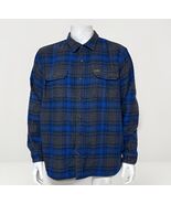 Orvis Shirt Jacket Mens 2XL Blue Gray Plaid Flannel Heavy Shacket Huntin... - €24,71 EUR