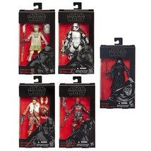 Star Wars VII The Black Series 6-Inch Action Figures Wave 2R1 Set of 6, Hasbro - $108.89