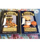Pair of Gifts in a Jar Books Soups and Muffins &amp; Bread Gift Giving Spira... - $12.00