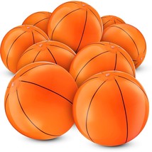 Inflatable Basketballs (Pack Of 12) 16-Inch, Beach Balls For Sports Themed Birth - £22.72 GBP