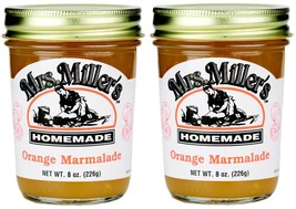 Mrs Millers Orange Marmalade (Amish Made) ~ 2 / 8 Oz. Jars - £13.51 GBP