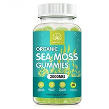 Gummies 2000mg Organic Sea Moss Apple Cider Vinegar Bladderwrack Burdock... - $29.98