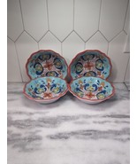 Pioneer Woman Melamine Floral  Soup Bowls, Set Of 4, Scalloped Edges, 7.... - $15.84