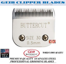Geib Buttercut Stainless Steel 30 Blade*Fit Oster A5/A6,MOST Wahl,Andis Clipper - £33.28 GBP