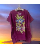 Vintage Hand-Drawn Batik Kaftan Dresses from Southern Thailand with Ches... - $55.00