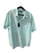 New Cremieux Classic LIght Blue Size 2xT Button Up Shirt Short Sleeve - $19.79