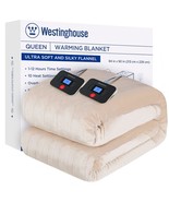 Westinghouse Electric Blanket Queen Size, Super Cozy Soft Flannel 84&quot; x ... - $186.99