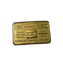 Vintage 1964-1965 American Bowling Congress Most Improved Average Award Pin - £12.76 GBP