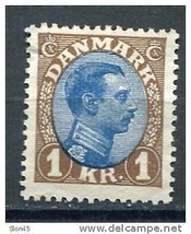 Denmark 1913-28 Sc 128 MH King Christian X CV $35 - £7.91 GBP