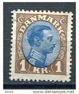 Denmark 1913-28 Sc 128 MH King Christian X CV $35 - $9.90