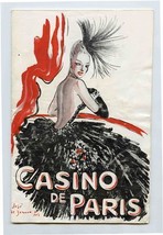 Casino De Paris Program Paris France 1952 - $67.51