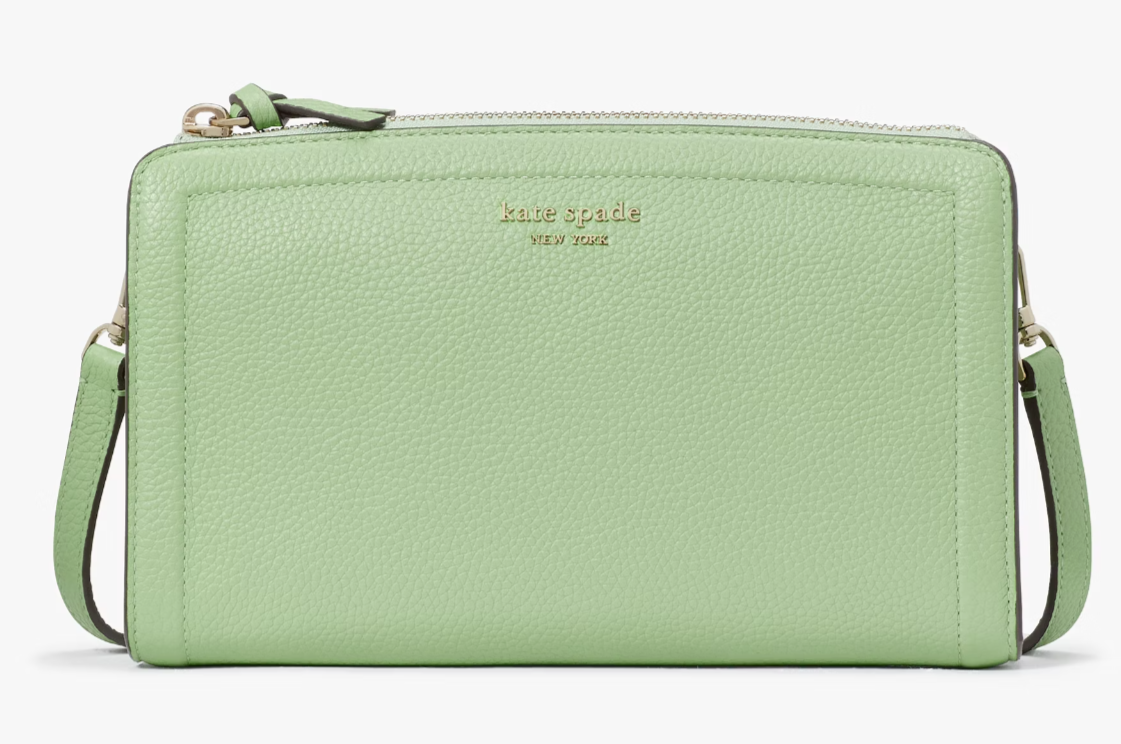 Kate Spade Knott Small Crossbody Bag Green Leather Purse K6554 NWT $198 Retail