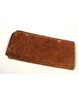 Vintage 1960s Worn Leather Billfold Wallet, Name &amp; Reading VT Written in... - £7.79 GBP