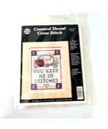 Friend You Keep Me in Stitches Cross Stitch Pattern with Frame Friendshi... - £6.96 GBP