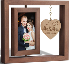 Wedding Gifts for Couples 2024 - Mr and Mrs Picture Frame for 4X6 Pictures, Brid - £26.86 GBP
