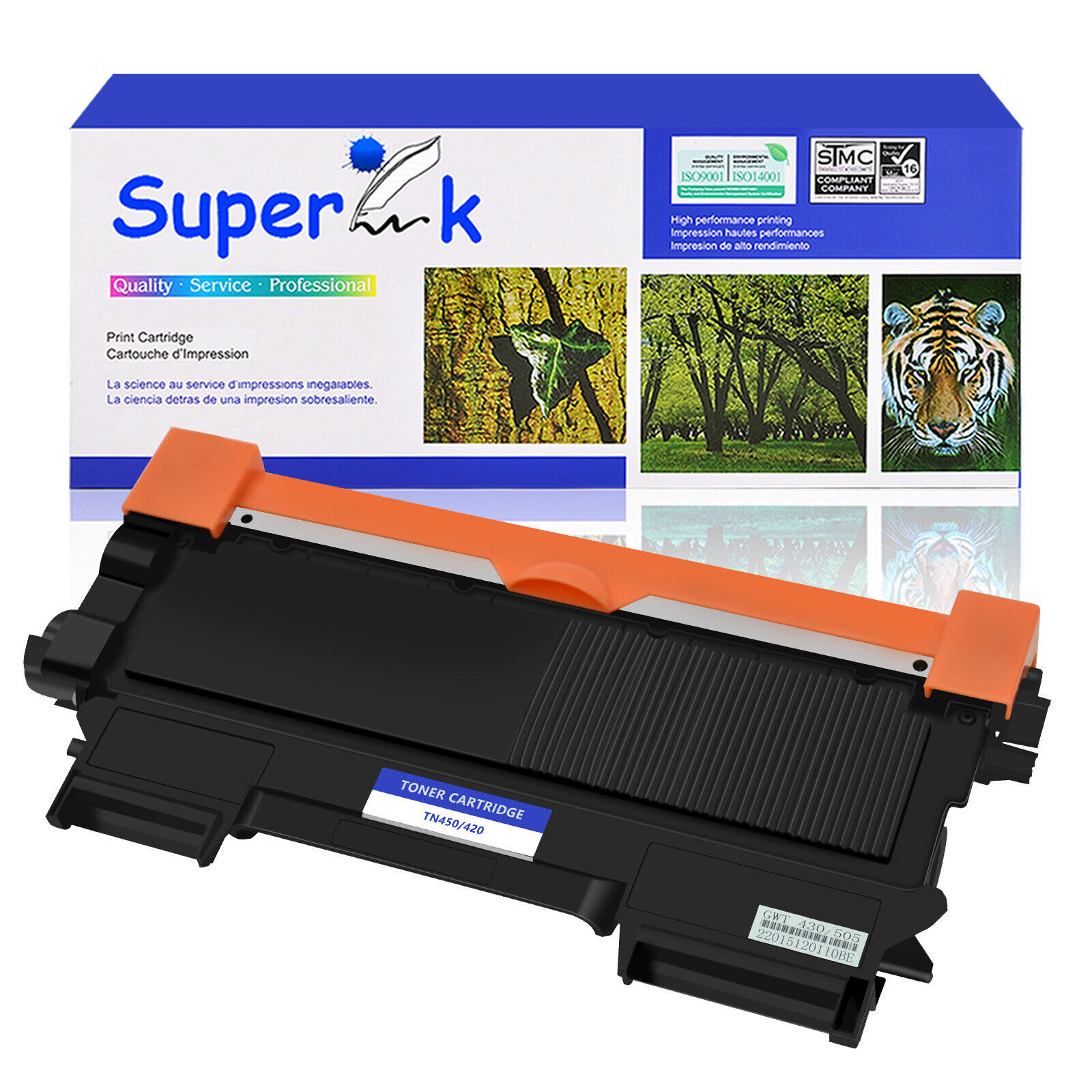 1 Pack TN450 Toner Cartridge For Brother MFC-7460DN Printer TN-450