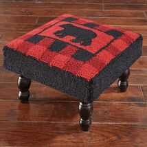 Rustic Bear Silhouette Hooked Stool - $4,006.68 MXN