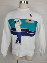 Vintage Brooks Brothers Mens Cotton Golf Sweater Medium - £31.29 GBP