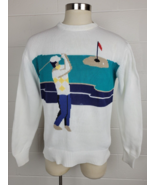 Vintage Brooks Brothers Mens Cotton Golf Sweater Medium - £31.13 GBP