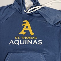 Fanthread St. Thomas Aquinas Men's Blue Hoodie Drawstring Pullover Sweatshirt M image 4