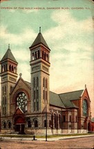 Chicago, Illinois Postcard &quot;Church Of The Holy Angels, Oakwood Blvd.&quot; BK60 - £3.92 GBP