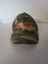 Donald Trump “Make America Great Again” Camo Snapback Hat Cap USA EUC - £27.72 GBP