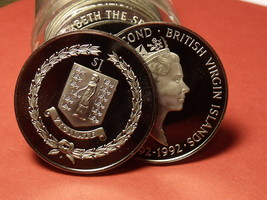 Rare Proof Roll (20) British Virgin Islands 1992 Dollars~Columbus 100th Anniv~FS - £81.85 GBP