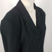 Anne Klein II  Black Blazer Women&#39;s Size 12 Single Breasted Pockets - £12.64 GBP