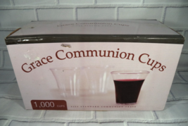Grace Communion Cups Box of 1000 Plastic Disposable Fits Standard Commun... - $24.70