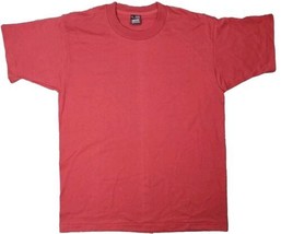 Best Shirt Men&#39;s Large Brick Red 50/50 Fruit Of The Loom Blank Single St... - $19.76