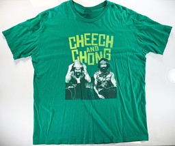 Vintage Cheech And Chong Graphic T-Shirt Green XXL Next Movie 420 Weed C... - $29.68