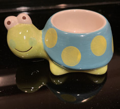 Turtle Egg Cup Lovely Figurine Thai Ceramic Vintage Kitchenware Collectible Home - £19.86 GBP
