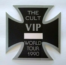 The Cult Backstage Pass Original Hard Rock Concert Tour 1990 Diecut Germ... - $22.09