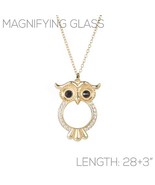 Magnifying Glass Necklace. Mothers Day Gift. Mothers Day Necklace. Owl N... - £23.59 GBP