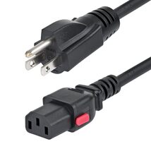 StarTech 3ft (91cm) Computer Power Cord, NEMA 5-15P to Locking C13, 125V... - $16.33
