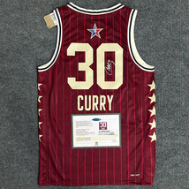 Stephen Curry SIGNED NBA All-Star Game Swingman Jersey Crimson Jersey + ... - $74.95+