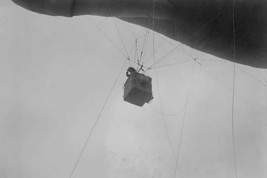 Military Observer hangs from a Balloon by guide wires looking over battlefield - - £17.30 GBP+