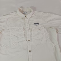 Columbia AM9154 Omni-Shield Men's White Cascades  Explorer Shirt Pockets Size L image 10