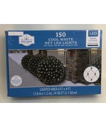 Holiday Time 150 Cool White Net LED Christmas Lights Green Wire Party We... - $39.37 CAD
