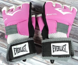 Everlast Evergel Hand Wraps Women S/M Boxing MMA Training Pink Black Sup... - £10.46 GBP