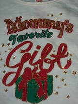 Mommy&#39;s Favorite Gift Glitter Bling Christmas Shirt Top 24 Months Girl Baby - £15.65 GBP