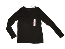 Time and Tru Relaxed Fit Black Long Sleeve Crew Neck Shirt Size S NEW - £6.11 GBP