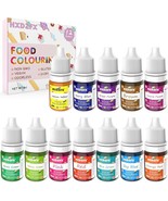 12x Food Colouring Liquid Set – 6ml Each | Cake Dye, Baking, Slime, Vegan - $265.33 MXN