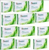 12 X Himalaya Herbals Neem & Turmeric Soap 75 gms FREE SHIP - £38.92 GBP