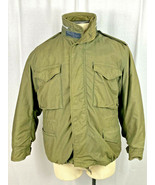 US M-65 Military Coat Man&#39;s Field With Hood WITH LINER Green M Vietnam E... - £107.35 GBP