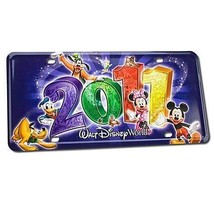 2011 Walt Disney World Resort License Plate Featuring Mickey, Donald &amp;goofy - $28.66