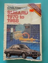 Chilton’s Subaru 1970-88 Repair &amp; Tune-up Guide ALL MODELS US, Canadian - $17.77