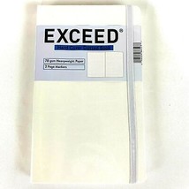 Exceed Dotted Hardcover Notebook Journal Bullet White 5 x 8 in 120 Sheets - £7.64 GBP