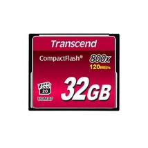 Transcend 32GB CompactFlash Memory Card 800x (TS32GCF800) - $52.99